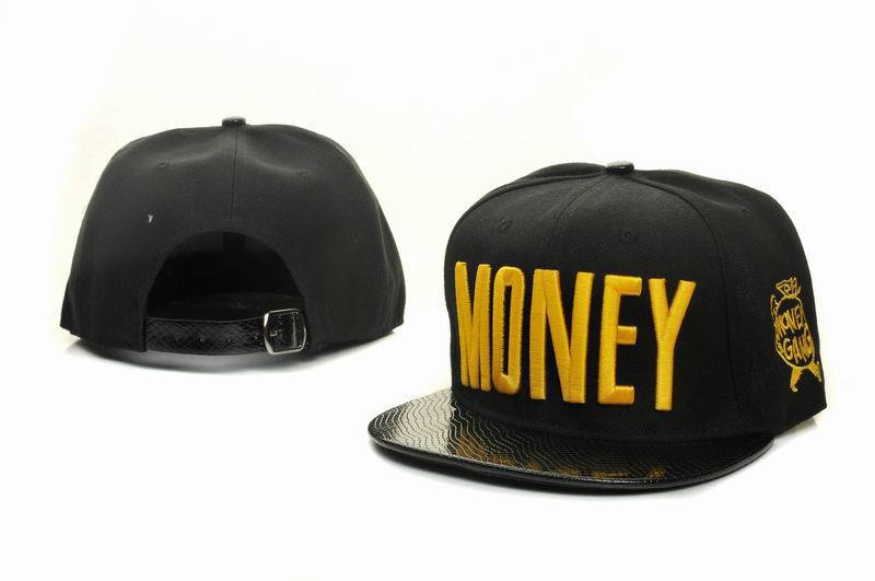 Money Black Snapbacks Hat GF 1
